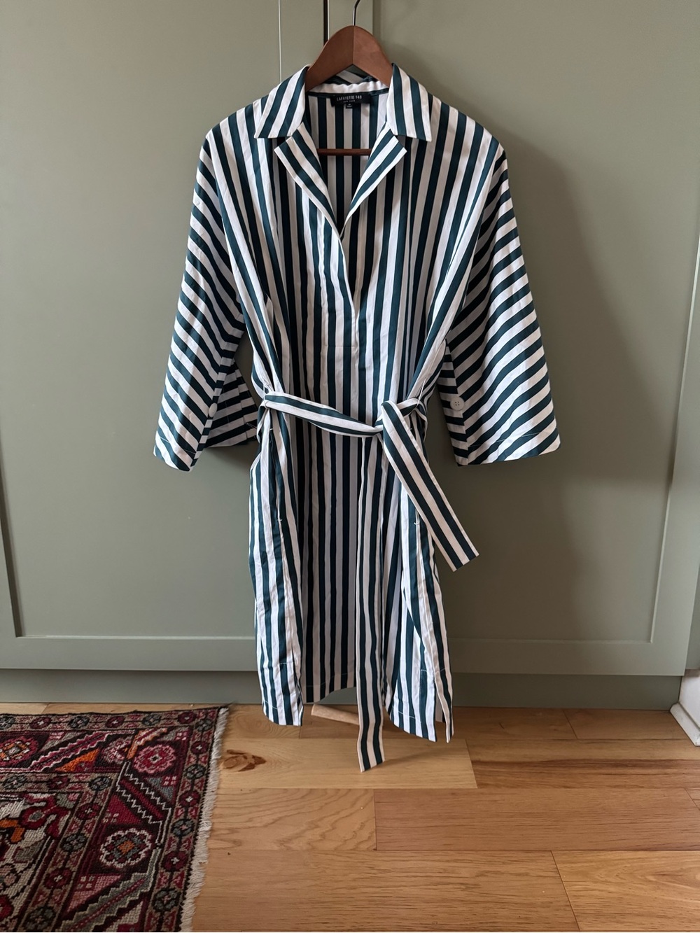 Lafayette 148 cotton tshirt kimono style dress